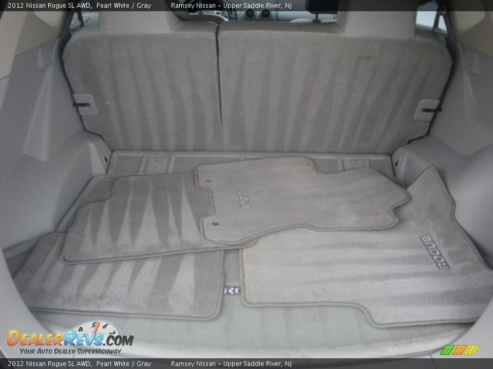 2012 Nissan Rogue SL AWD Pearl White / Gray Photo #24