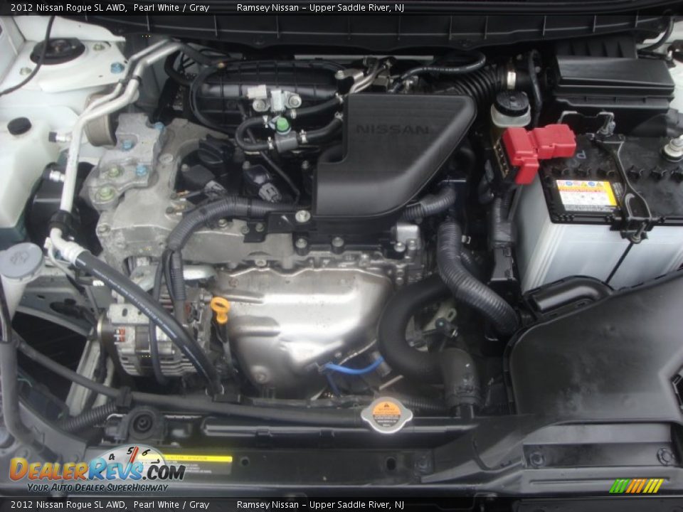 2012 Nissan Rogue SL AWD Pearl White / Gray Photo #25