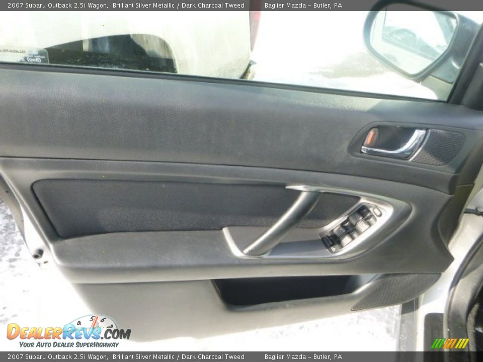 2007 Subaru Outback 2.5i Wagon Brilliant Silver Metallic / Dark Charcoal Tweed Photo #10
