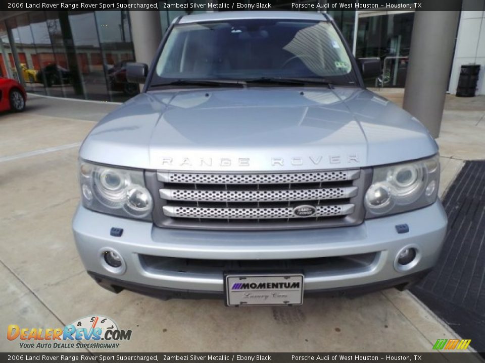 2006 Land Rover Range Rover Sport Supercharged Zambezi Silver Metallic / Ebony Black Photo #3
