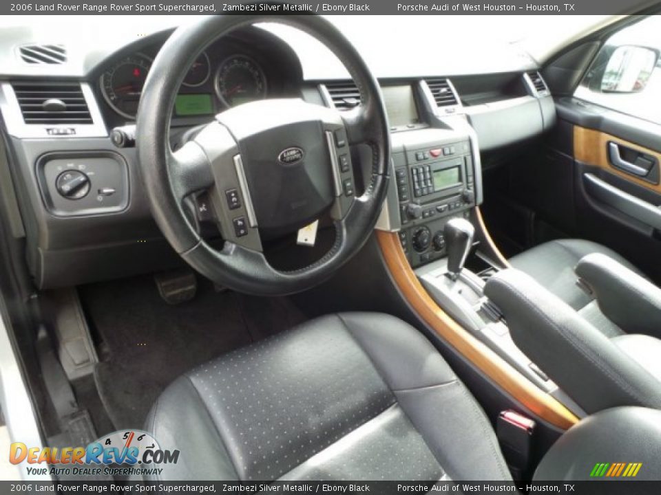 2006 Land Rover Range Rover Sport Supercharged Zambezi Silver Metallic / Ebony Black Photo #19