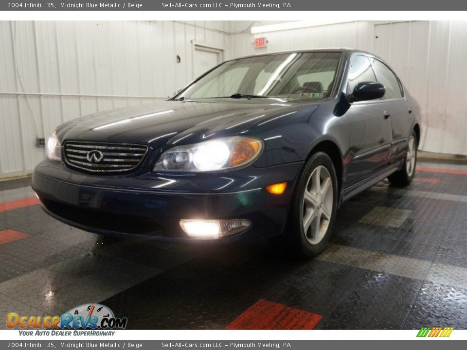 2004 Infiniti I 35 Midnight Blue Metallic / Beige Photo #3