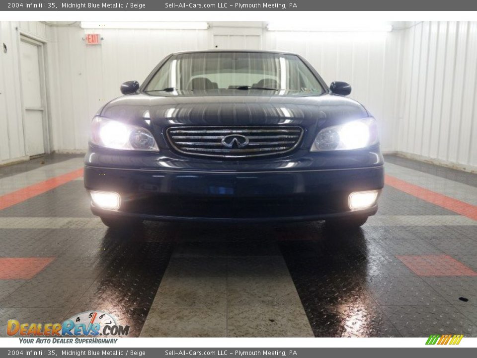 2004 Infiniti I 35 Midnight Blue Metallic / Beige Photo #4