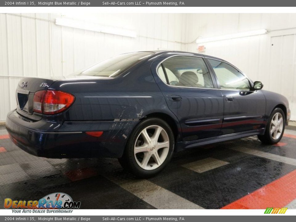 2004 Infiniti I 35 Midnight Blue Metallic / Beige Photo #7