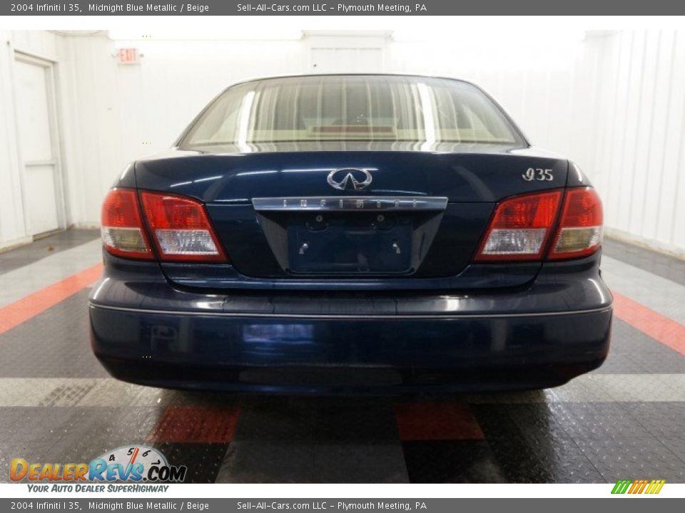 2004 Infiniti I 35 Midnight Blue Metallic / Beige Photo #9