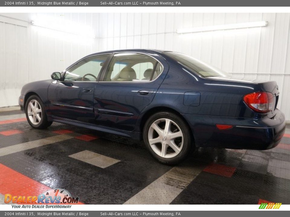 2004 Infiniti I 35 Midnight Blue Metallic / Beige Photo #11