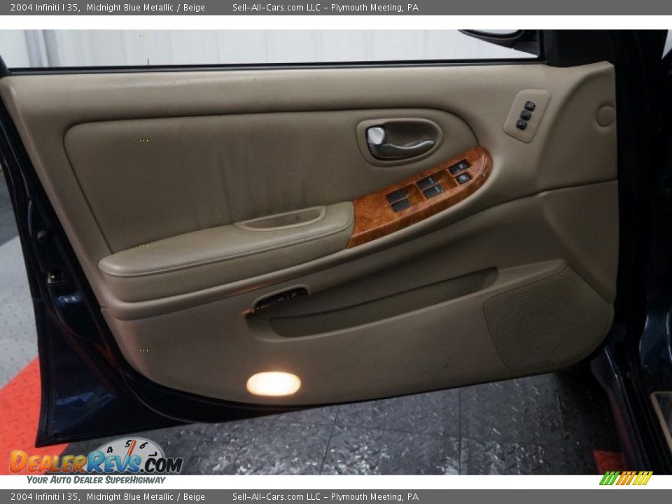 2004 Infiniti I 35 Midnight Blue Metallic / Beige Photo #12