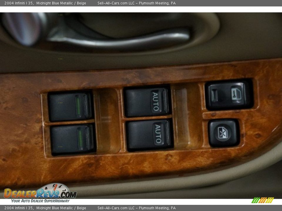 2004 Infiniti I 35 Midnight Blue Metallic / Beige Photo #13
