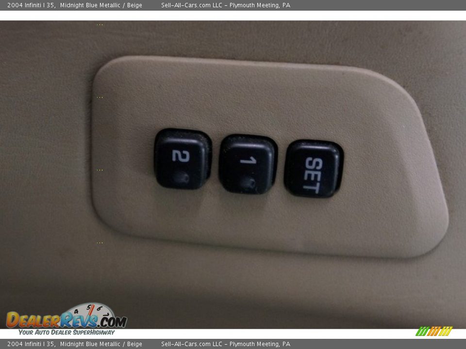 2004 Infiniti I 35 Midnight Blue Metallic / Beige Photo #14