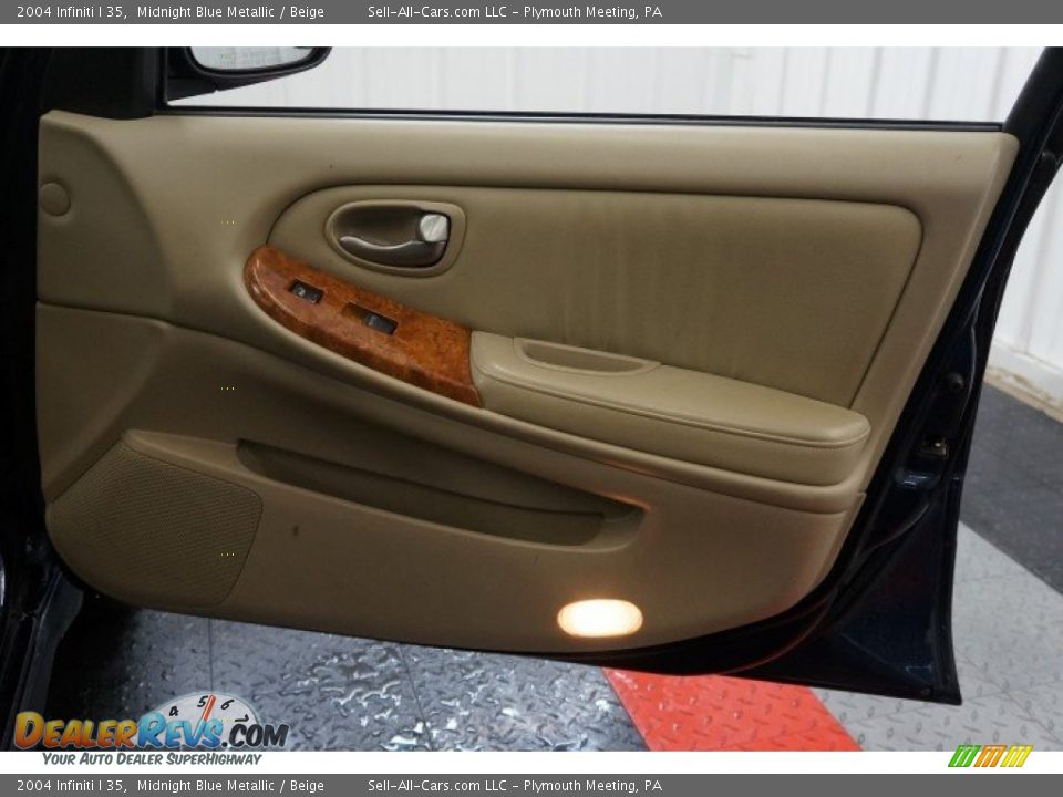 2004 Infiniti I 35 Midnight Blue Metallic / Beige Photo #18