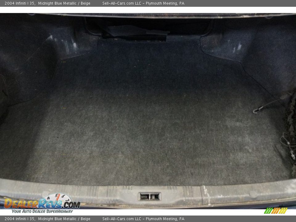 2004 Infiniti I 35 Midnight Blue Metallic / Beige Photo #19