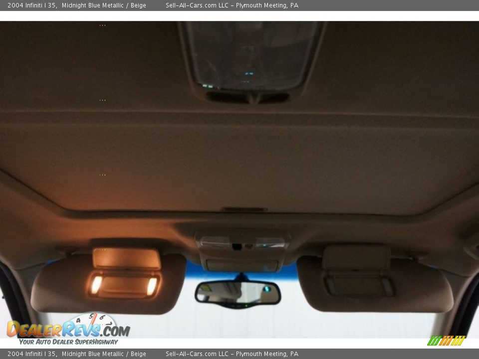 2004 Infiniti I 35 Midnight Blue Metallic / Beige Photo #20