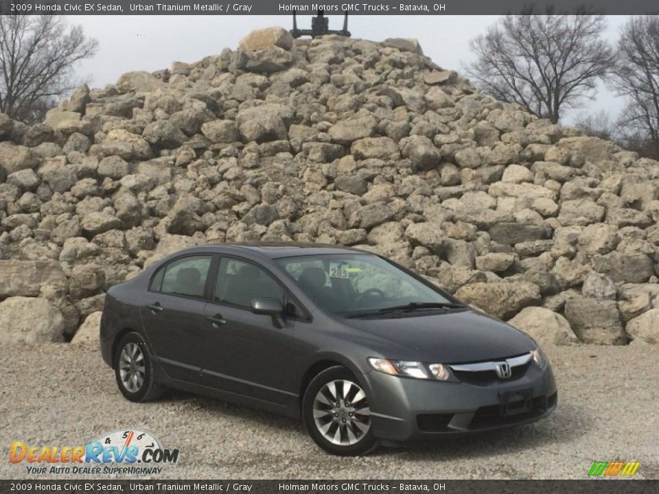 2009 Honda Civic EX Sedan Urban Titanium Metallic / Gray Photo #1
