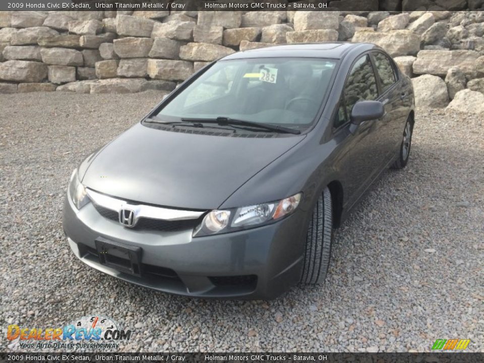 2009 Honda Civic EX Sedan Urban Titanium Metallic / Gray Photo #2