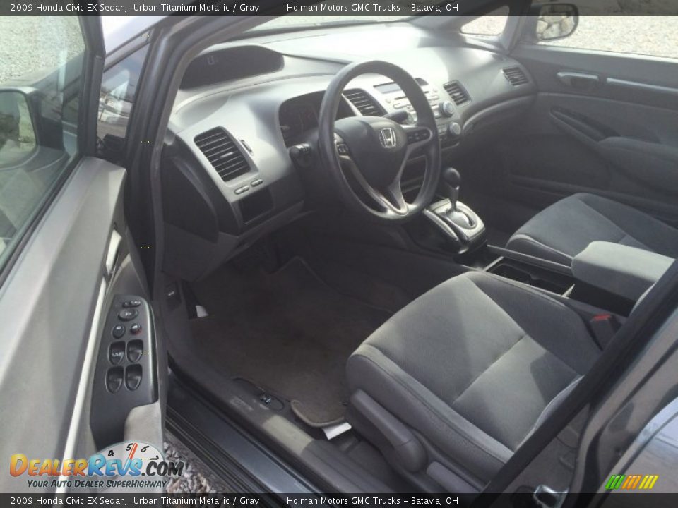 2009 Honda Civic EX Sedan Urban Titanium Metallic / Gray Photo #5