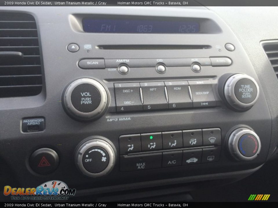 2009 Honda Civic EX Sedan Urban Titanium Metallic / Gray Photo #6