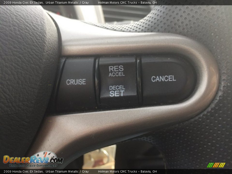 2009 Honda Civic EX Sedan Urban Titanium Metallic / Gray Photo #8