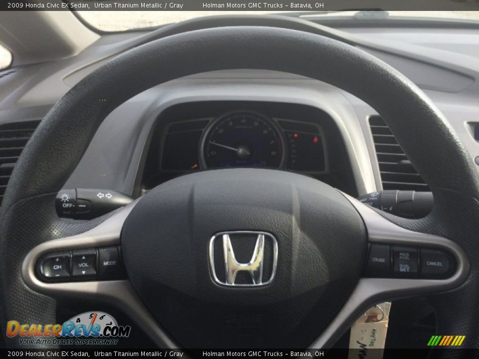 2009 Honda Civic EX Sedan Urban Titanium Metallic / Gray Photo #10