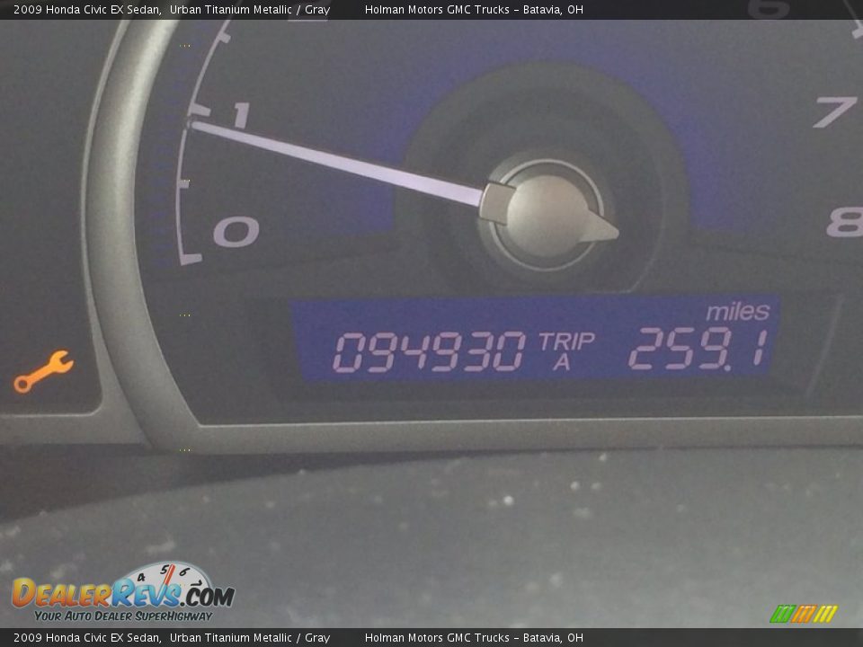 2009 Honda Civic EX Sedan Urban Titanium Metallic / Gray Photo #11