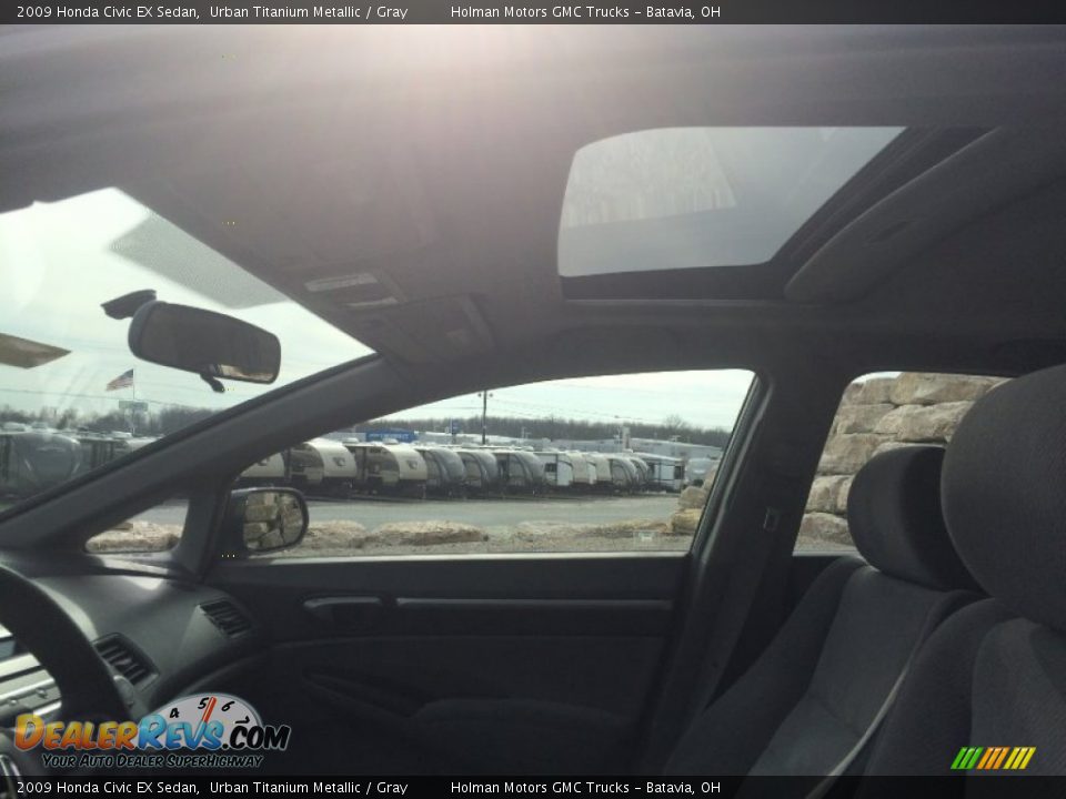 2009 Honda Civic EX Sedan Urban Titanium Metallic / Gray Photo #14