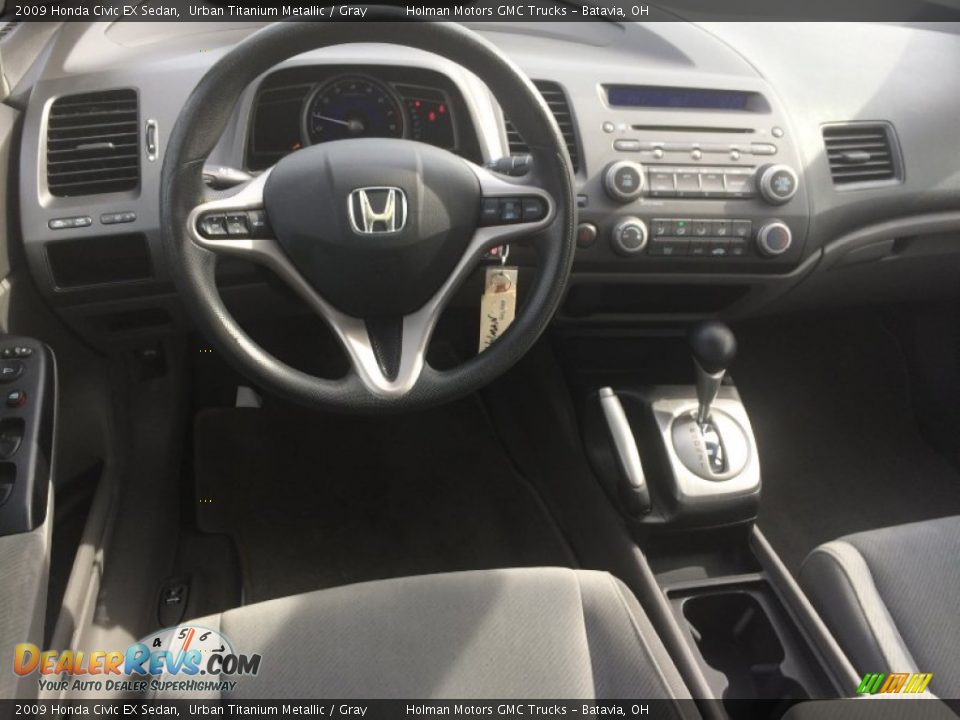 2009 Honda Civic EX Sedan Urban Titanium Metallic / Gray Photo #15