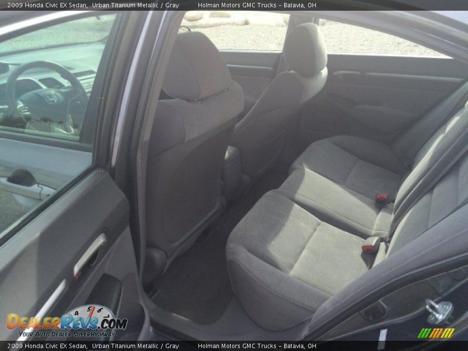 2009 Honda Civic EX Sedan Urban Titanium Metallic / Gray Photo #16