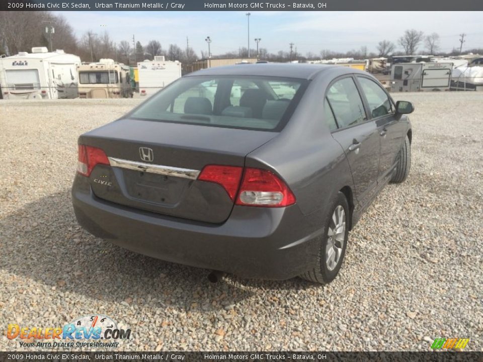 2009 Honda Civic EX Sedan Urban Titanium Metallic / Gray Photo #19