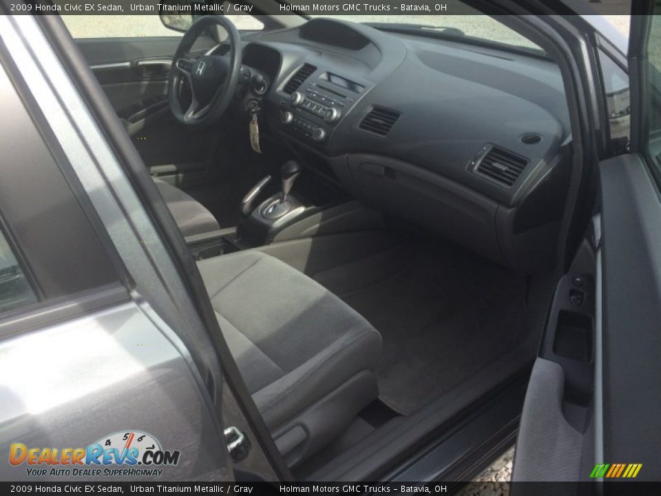 2009 Honda Civic EX Sedan Urban Titanium Metallic / Gray Photo #21