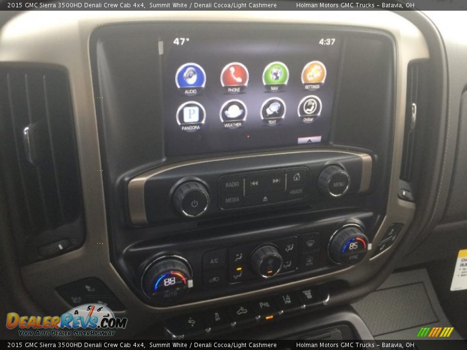 2015 GMC Sierra 3500HD Denali Crew Cab 4x4 Summit White / Denali Cocoa/Light Cashmere Photo #7