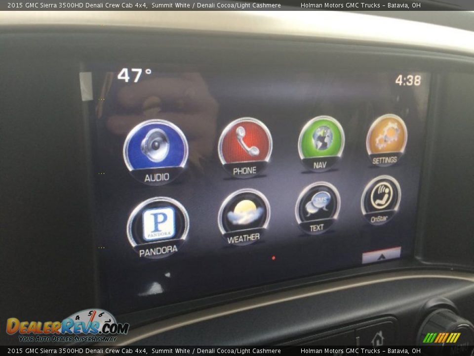 2015 GMC Sierra 3500HD Denali Crew Cab 4x4 Summit White / Denali Cocoa/Light Cashmere Photo #8
