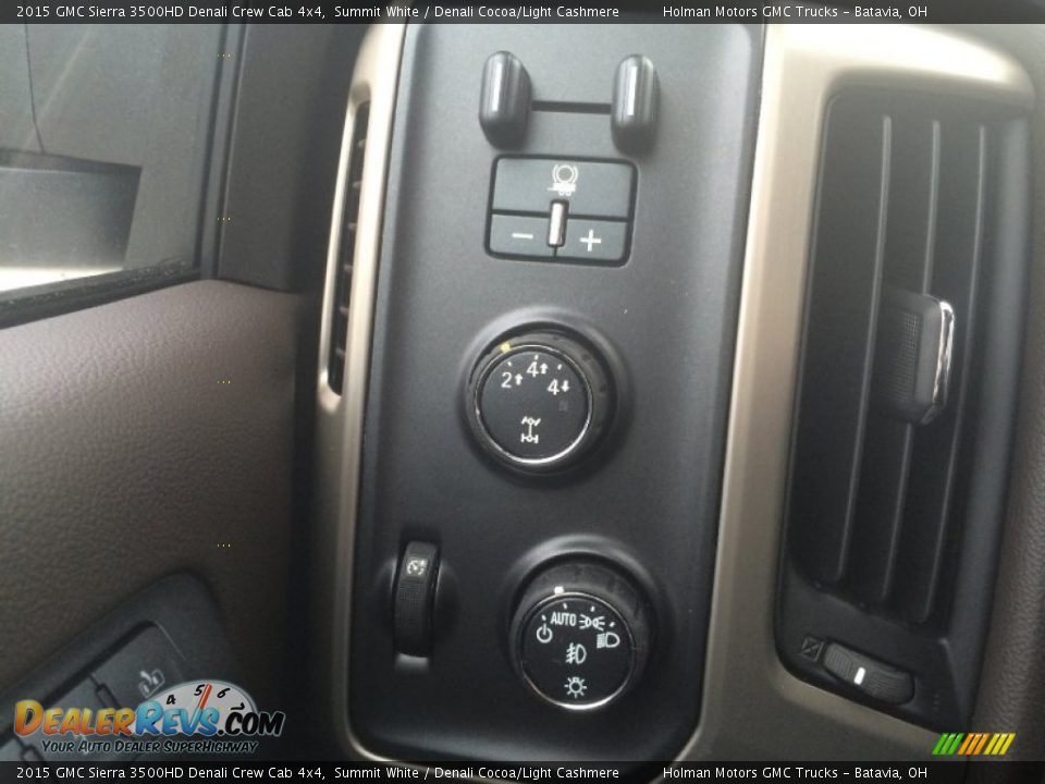 2015 GMC Sierra 3500HD Denali Crew Cab 4x4 Summit White / Denali Cocoa/Light Cashmere Photo #19