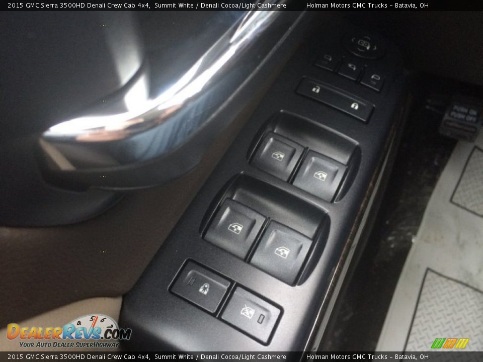 2015 GMC Sierra 3500HD Denali Crew Cab 4x4 Summit White / Denali Cocoa/Light Cashmere Photo #20