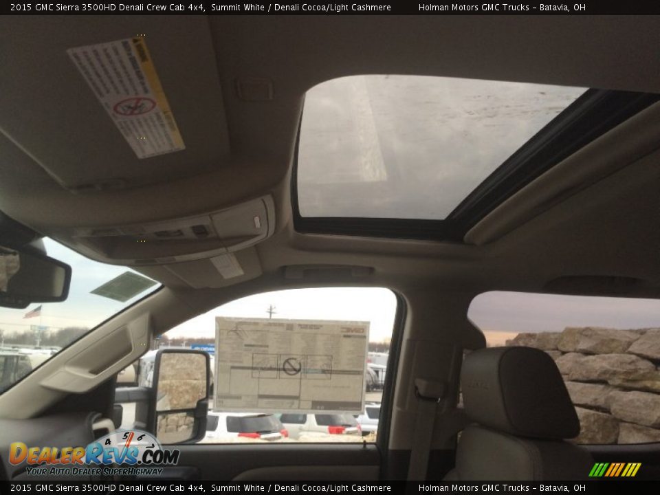 2015 GMC Sierra 3500HD Denali Crew Cab 4x4 Summit White / Denali Cocoa/Light Cashmere Photo #23