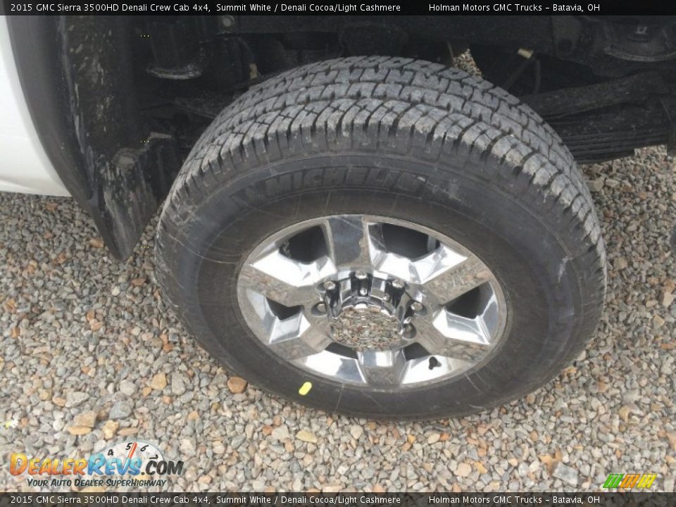 2015 GMC Sierra 3500HD Denali Crew Cab 4x4 Summit White / Denali Cocoa/Light Cashmere Photo #26