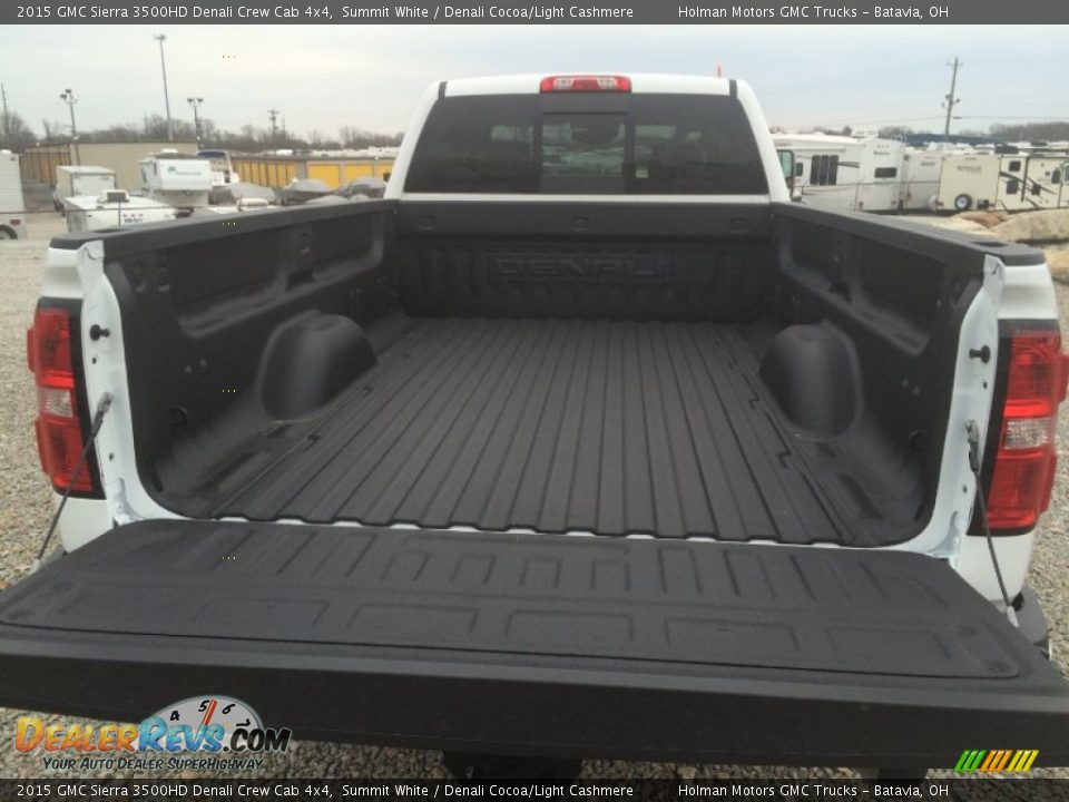 2015 GMC Sierra 3500HD Denali Crew Cab 4x4 Summit White / Denali Cocoa/Light Cashmere Photo #28