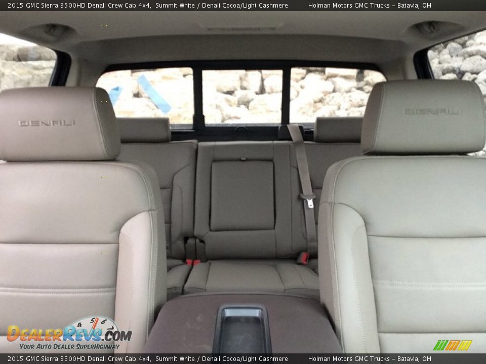 2015 GMC Sierra 3500HD Denali Crew Cab 4x4 Summit White / Denali Cocoa/Light Cashmere Photo #33