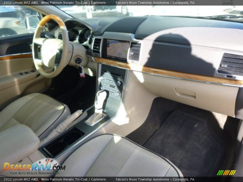 2012 Lincoln MKZ AWD White Platinum Metallic Tri-Coat / Cashmere Photo #6