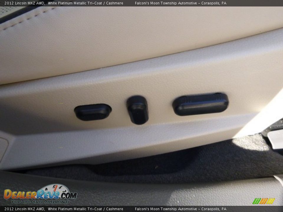 2012 Lincoln MKZ AWD White Platinum Metallic Tri-Coat / Cashmere Photo #8
