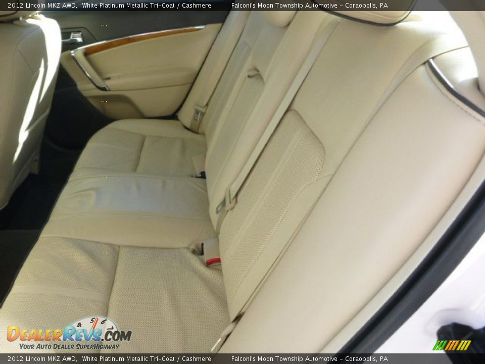 2012 Lincoln MKZ AWD White Platinum Metallic Tri-Coat / Cashmere Photo #11