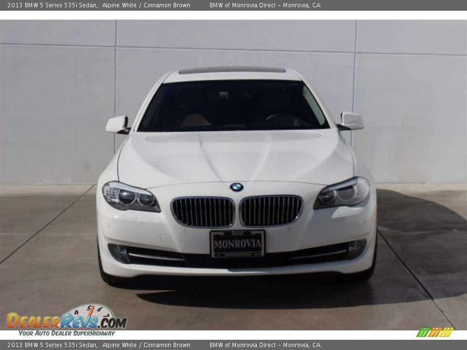 2013 BMW 5 Series 535i Sedan Alpine White / Cinnamon Brown Photo #7
