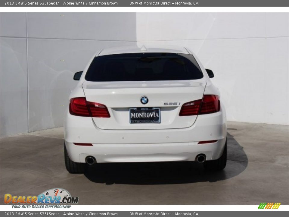 2013 BMW 5 Series 535i Sedan Alpine White / Cinnamon Brown Photo #8