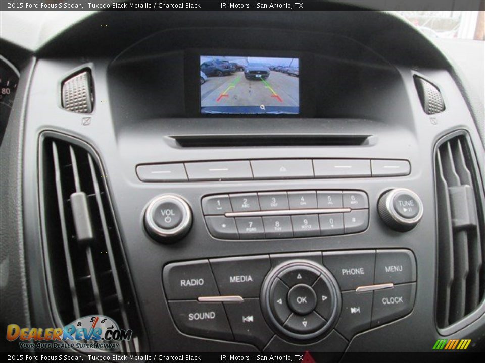 2015 Ford Focus S Sedan Tuxedo Black Metallic / Charcoal Black Photo #22