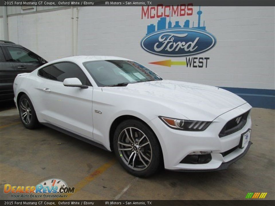 2015 Ford Mustang GT Coupe Oxford White / Ebony Photo #1