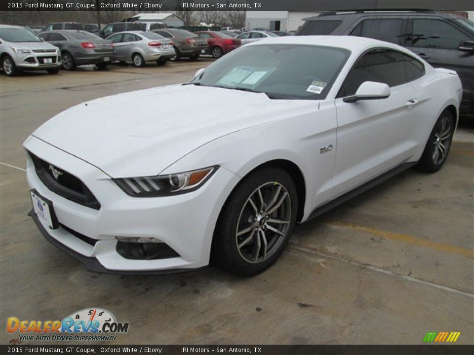 2015 Ford Mustang GT Coupe Oxford White / Ebony Photo #5