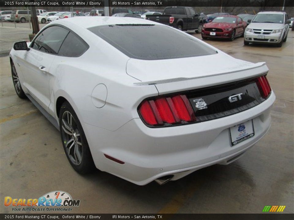 2015 Ford Mustang GT Coupe Oxford White / Ebony Photo #6