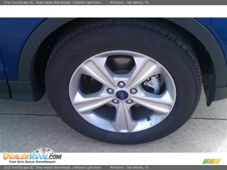 2015 Ford Escape SE Deep Impact Blue Metallic / Medium Light Stone Photo #5