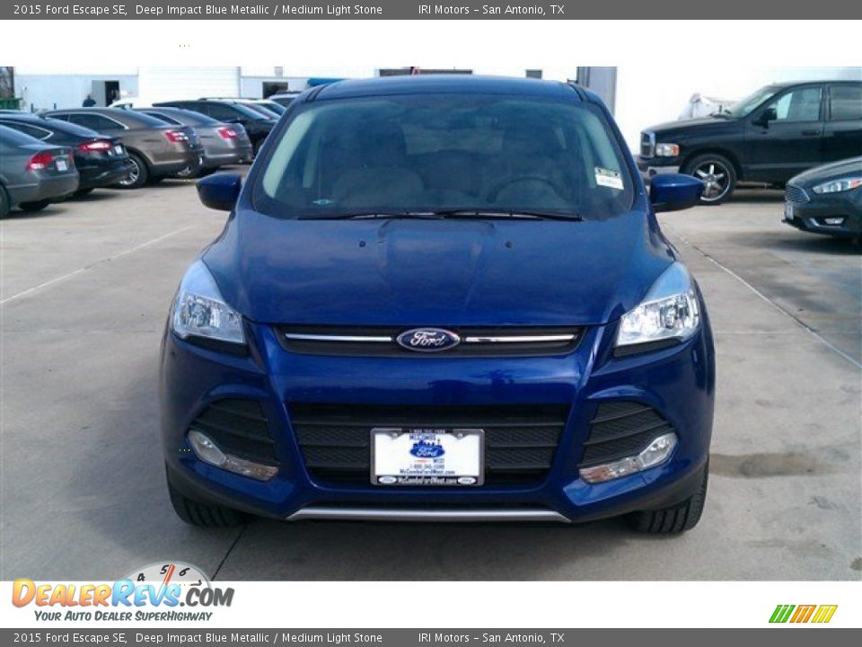 2015 Ford Escape SE Deep Impact Blue Metallic / Medium Light Stone Photo #6