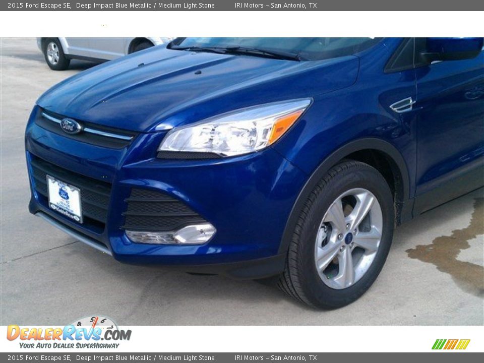 2015 Ford Escape SE Deep Impact Blue Metallic / Medium Light Stone Photo #7