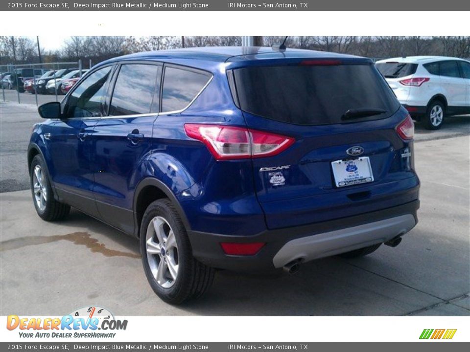2015 Ford Escape SE Deep Impact Blue Metallic / Medium Light Stone Photo #9