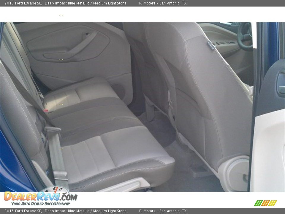 2015 Ford Escape SE Deep Impact Blue Metallic / Medium Light Stone Photo #12